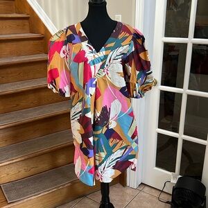 New without tags Tahari multicolour, vibrant dress - with pockets!  Size XL